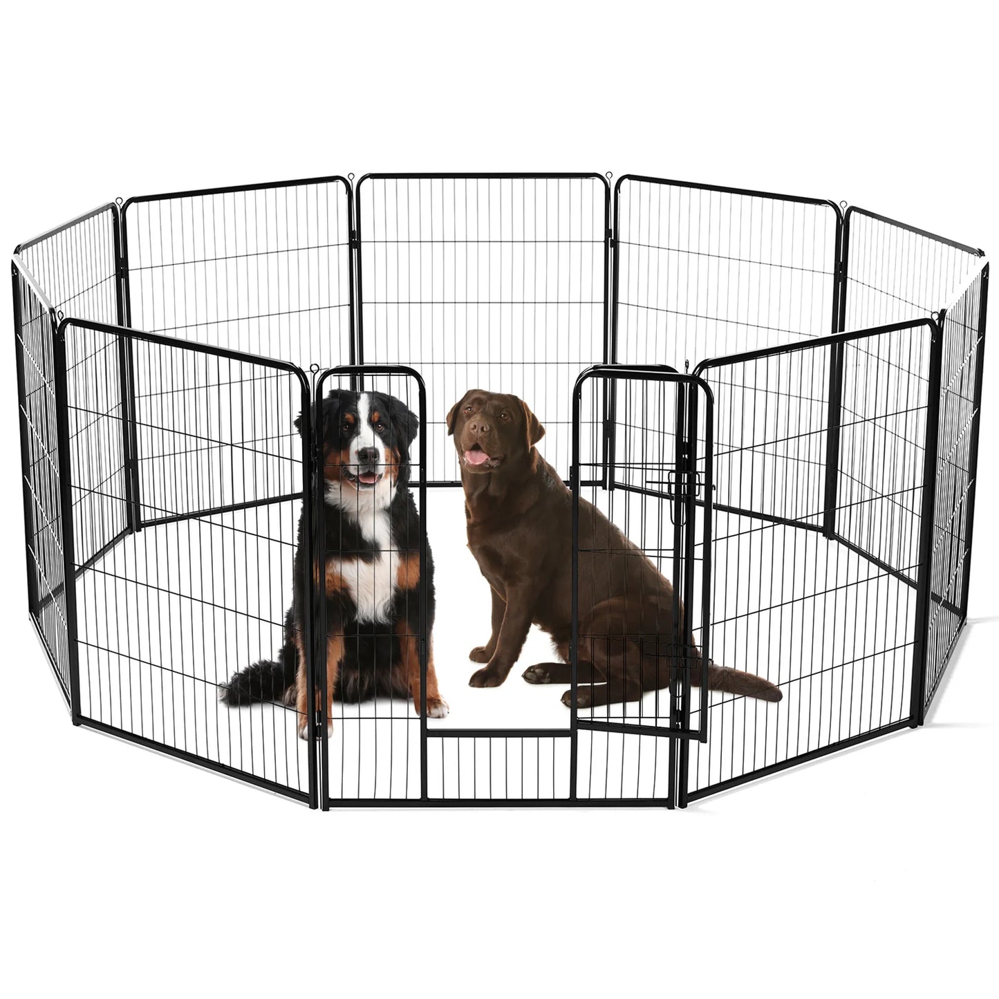 8 Panel Dog Fence Exercise for Yard Heavy Duty