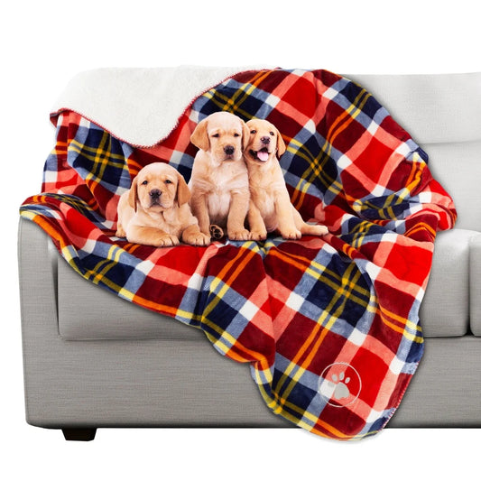 Waterproof Reversible Pet Blanket Furniture Protector Throw