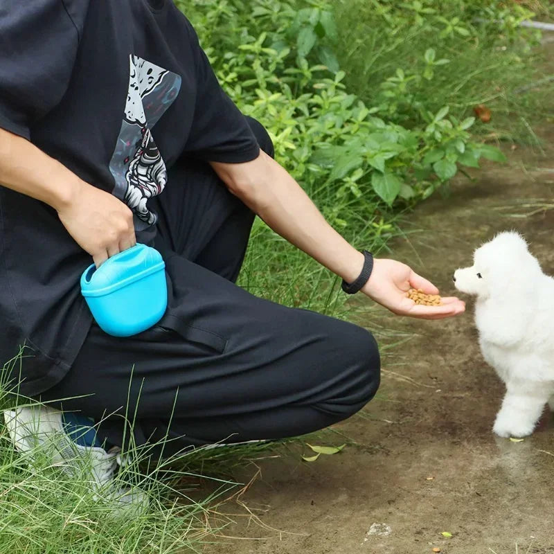 Silicone Dogs Treat Pouch Pet Training Waist Bag