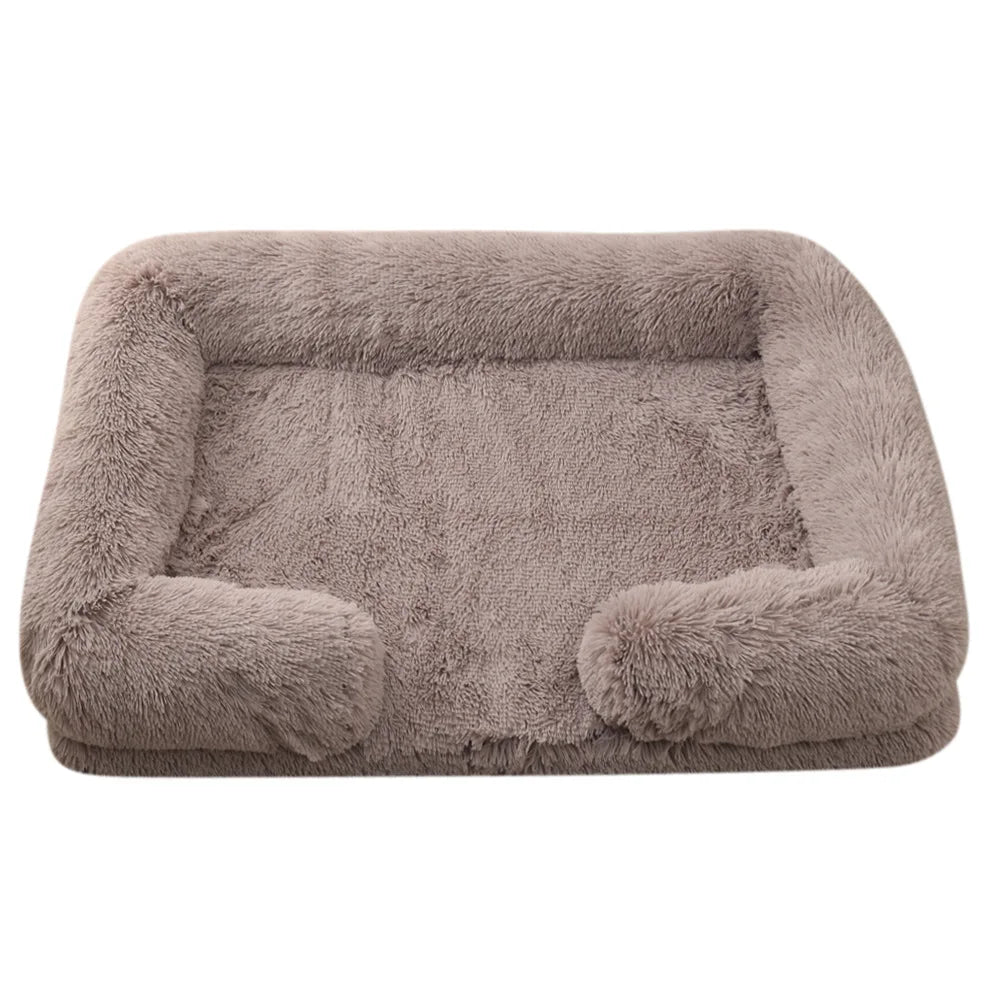 Half Surround Full Filling Dog Bed Warm Plush