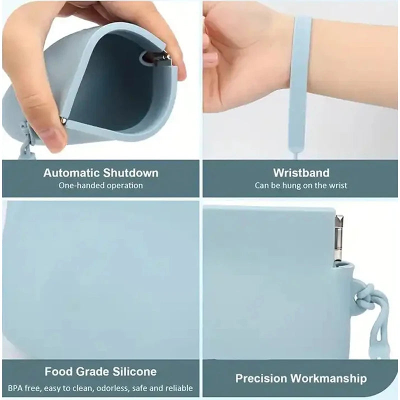 Silicone Dog Treat Bag Mini Portable Snack Pouch