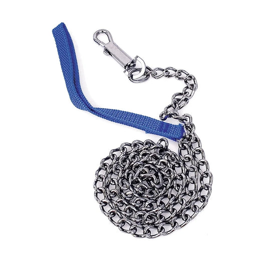 Steel Dog Chain Chrome Plated Nylon Handle