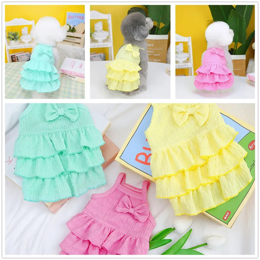 Princess Dresses Skirt Puppy Dog Cat Costume