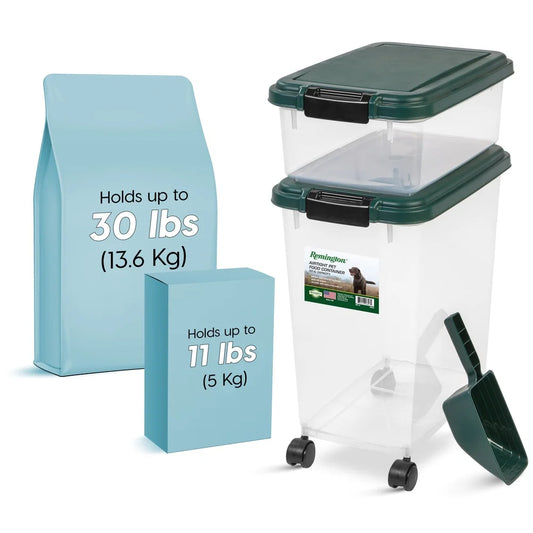 Airtight Pet Food Treats Container Set Easy Access