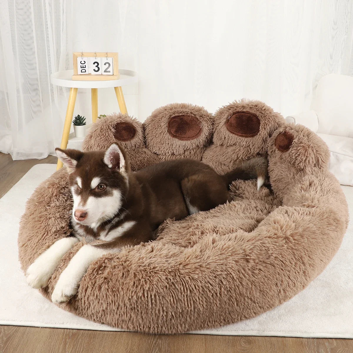 Fluffy Winter Warm Pets Kennel Mat Bed