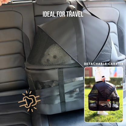 3-in-1 Pet Stroller for Small Pets/Detachable Carrier/Lightweight/Foldable