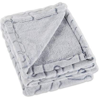 Embossed Bone Print Pet Blanket 36x48", Cozy Comfort