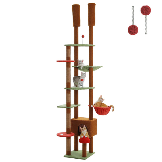 Adjustable Tree, Floor to Ceiling Cat Condo