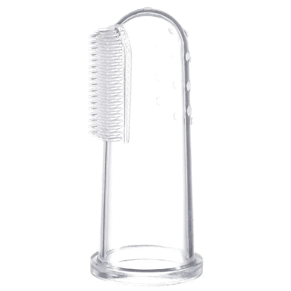 Pet Silicone Finger Toothbrush Cats Dogs
