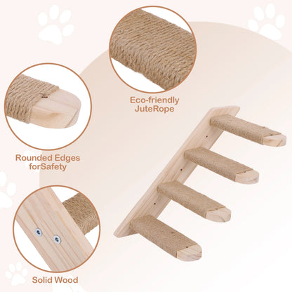 Wall Mounted Cat Climbing Frame for Cats Perch Shelves