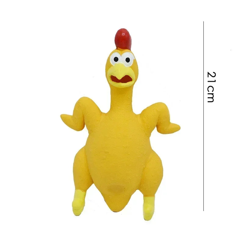 Screaming Chicken Dog Toys Squeak