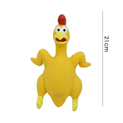 Screaming Chicken Dog Toys Squeak
