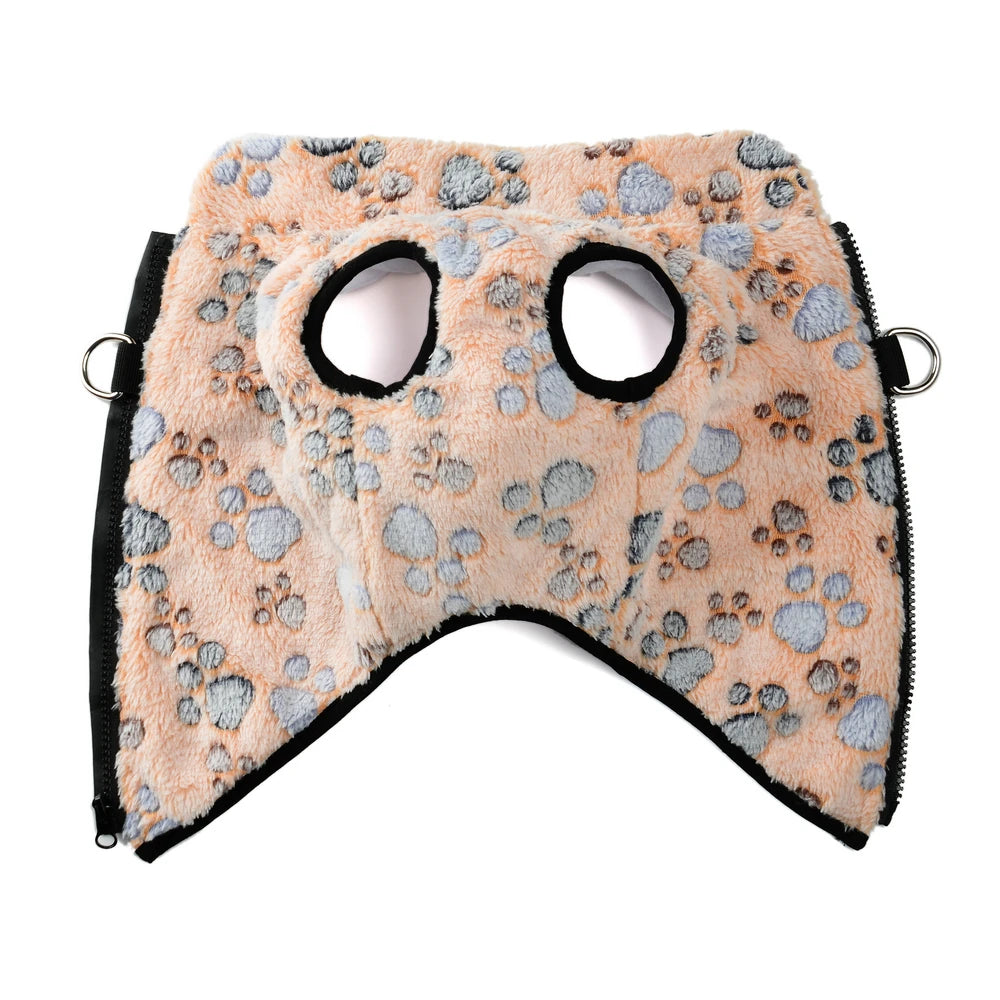 Dog Clothes Warm Paw Print Fleece Jacket