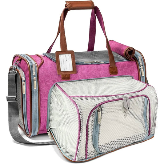 Expandable Airline Pet Carrier, Soft-Sided Tote