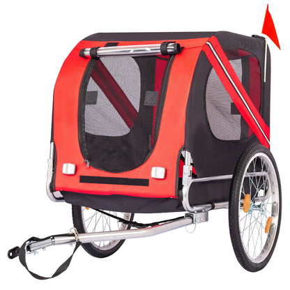 Large Dog Bike Trailer 88Lbs Capacity Bicycle Carrier