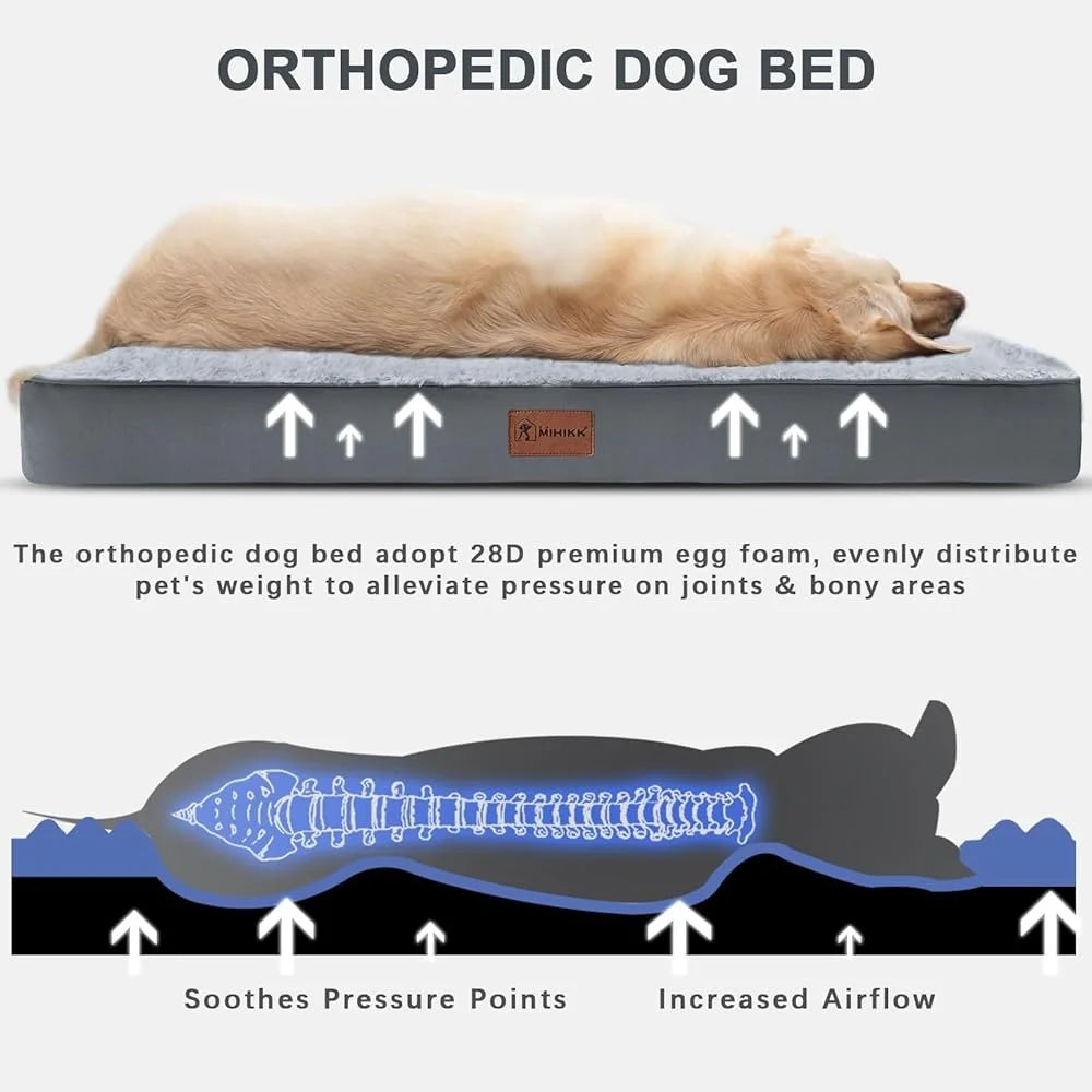 Waterproof Orthopedic Dog Bed Medium Non-Slip Foam