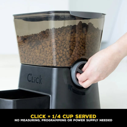 Durable Manual Pet Feeder with Precise Portion Control
