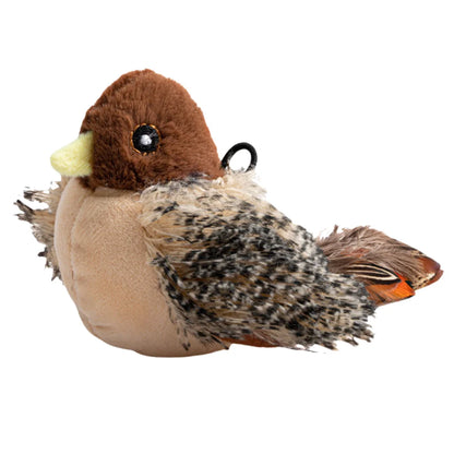 Plush Electric Squeaky Simulated Chirping Bird Cat Toy