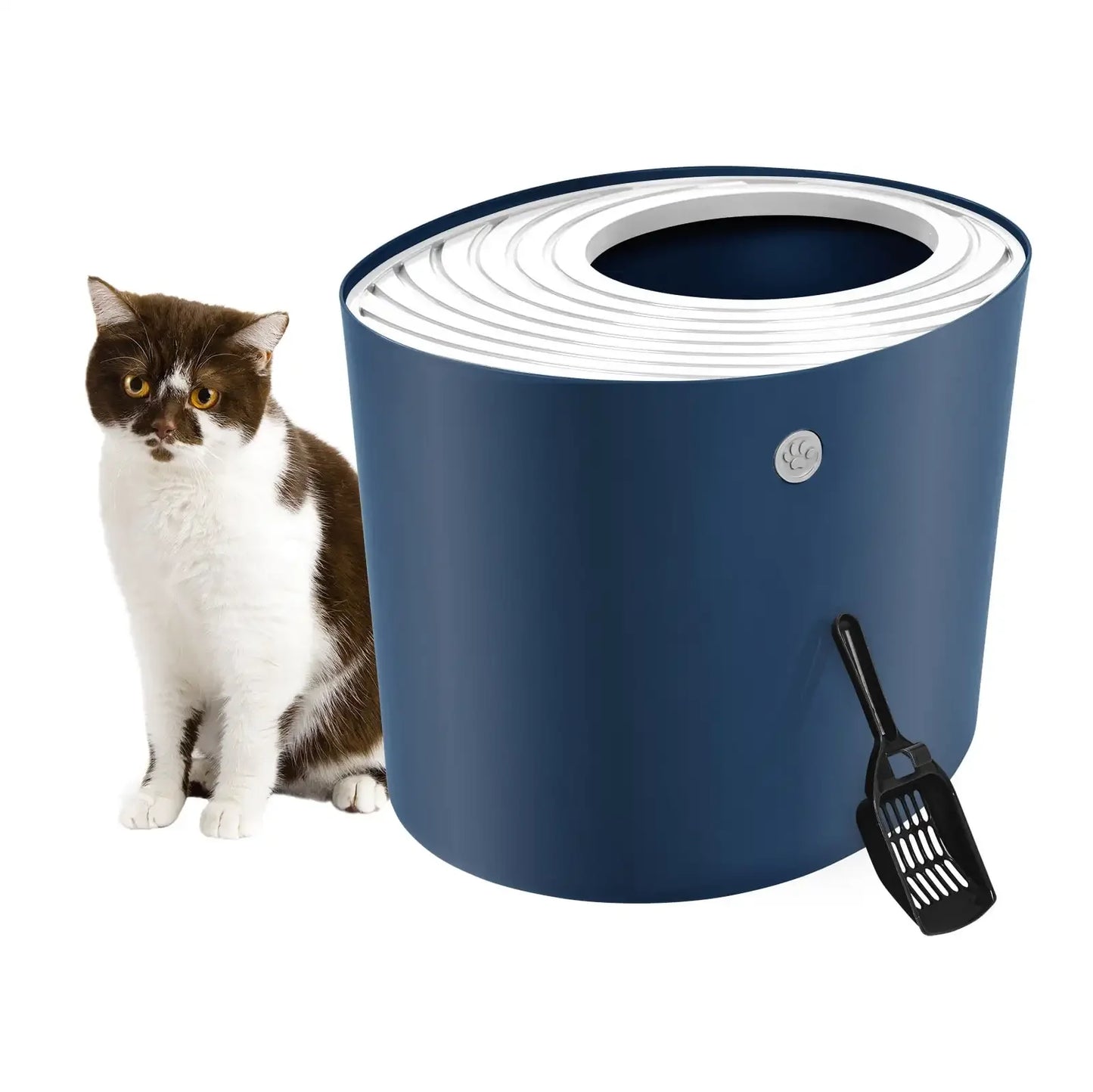 Kitty Litter Pan Litter Particle Catching Grooved Cover