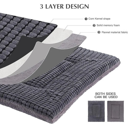Reversible Dog Bed Mat Memory Foam Soft Washable
