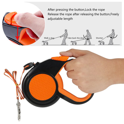Retractable Dog Lead Heavy Duty Non-Slip Handle