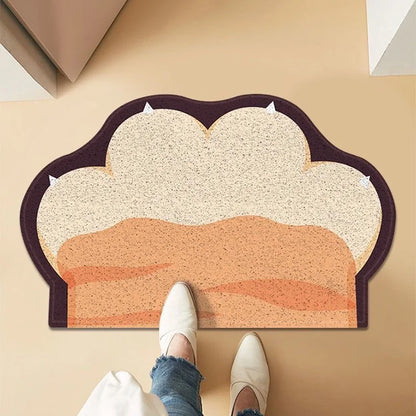 Cute Cat Litter Mat Trapping Anti Slip Floor