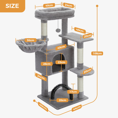 Cat Tower Condo with Perch Cozy Hammock