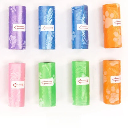 10/20 Roll Dog Poop Bags Refill Mixed Colors