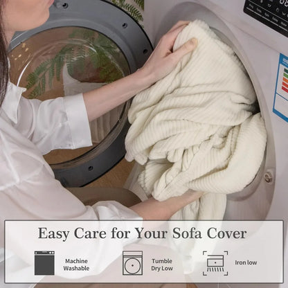 Stretch Sofa Covers 4-Piece Set, Washable Pet-Friendly