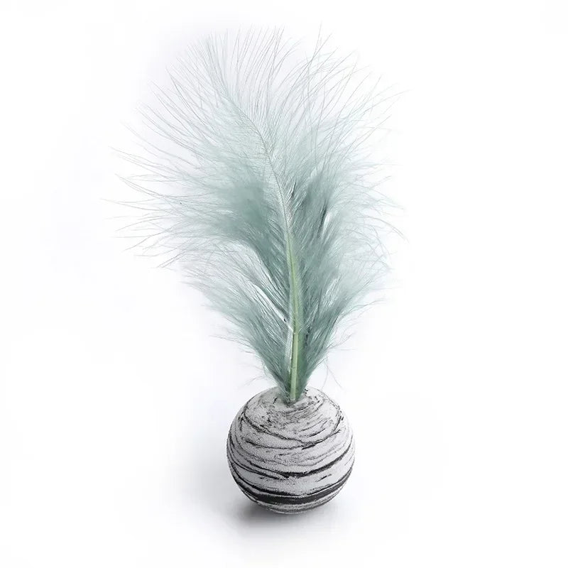 Cat Toy Ball Feather Foam Throwing Interactive