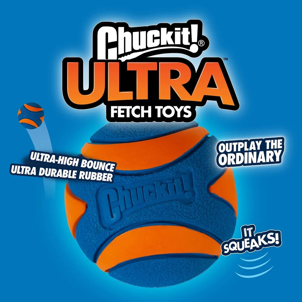 Ultra Squeaker High Bounce Floatable Fetch Toys Pack of 2 Balls