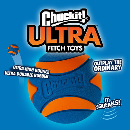 Ultra Squeaker High Bounce Floatable Fetch Toys Pack of 2 Balls