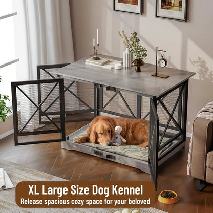 Dog Crate Furniture, Double Doors, Decorative End Table