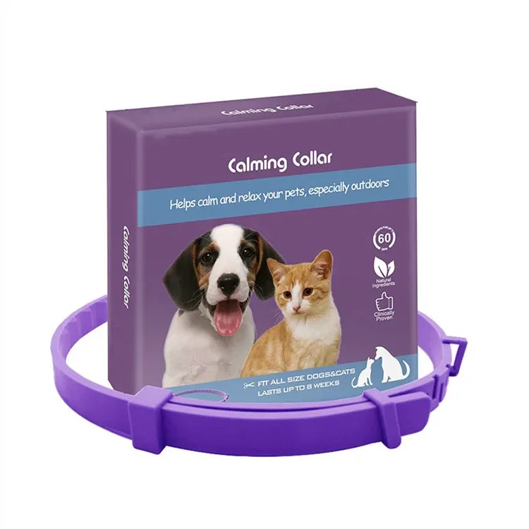 Dog Calming Pheromone Collar Cat Relieve Anxiety Adjustable Comfortable Collar