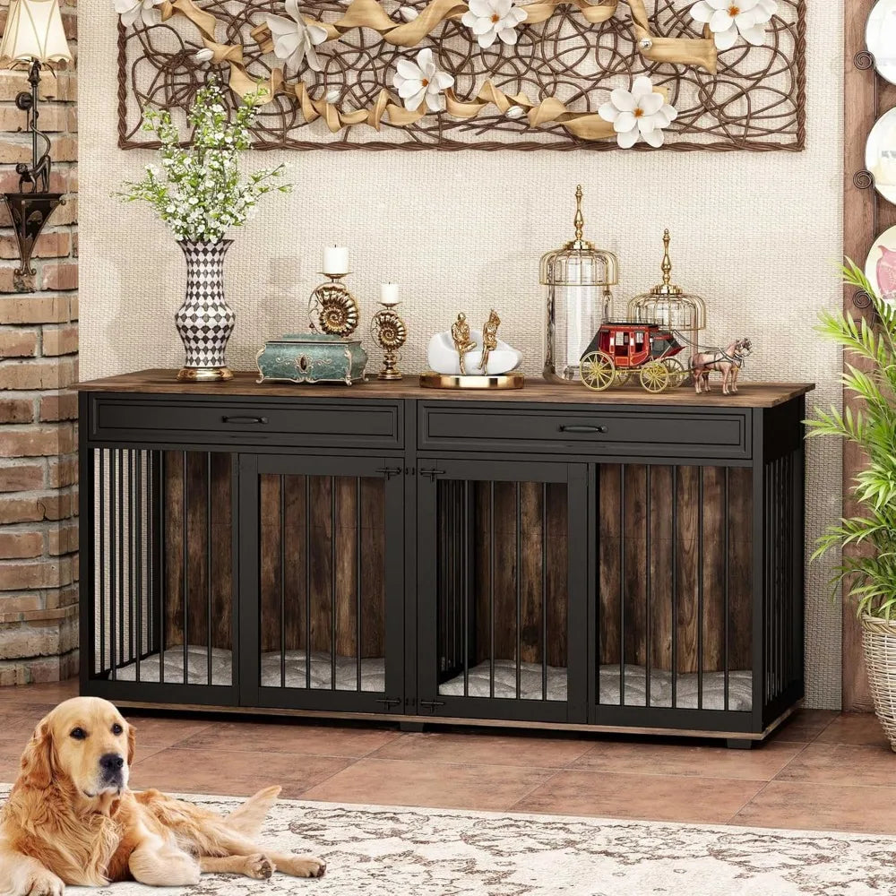 Furniture for 2 Dogs, 72.5" Indoor Heavy Duty
