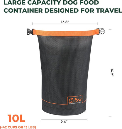 Large Capacity for Travel Kibble Storage