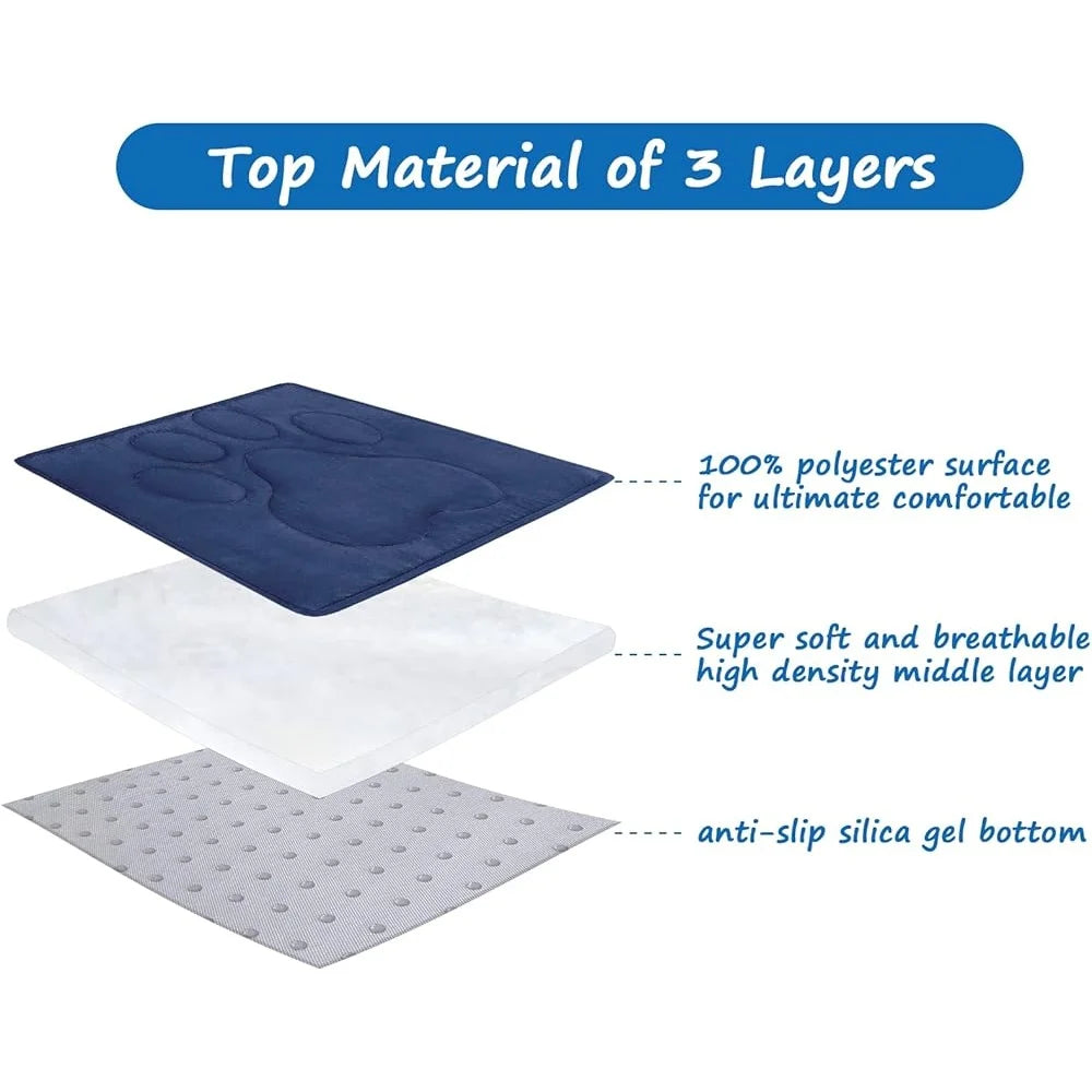 Anti-Slip Dog Crate Mat Washable Comfortable