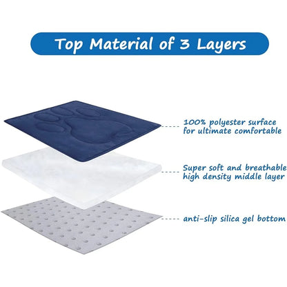 Anti-Slip Dog Crate Mat Washable Comfortable