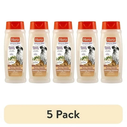 Grooming Oatmeal Shampoo 5 Pack Gentle Soothing Formula Dogs