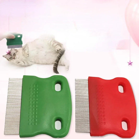 Stainless Steel Pet Grooming Comb Long Thick Hair