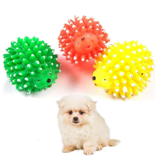 Hedgehog Soft Squeaky Ball Toys For Small Dogs