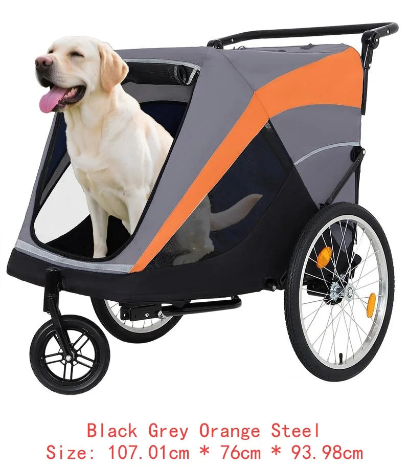 Detachable Bike Hitch, Push Handle, Internal Leash