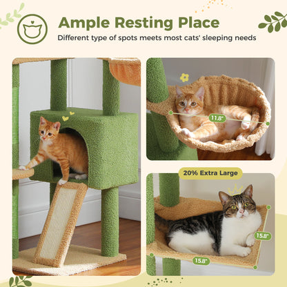 Cactus Tower Adjustable Height/Condo/Hammock/Scratching Post