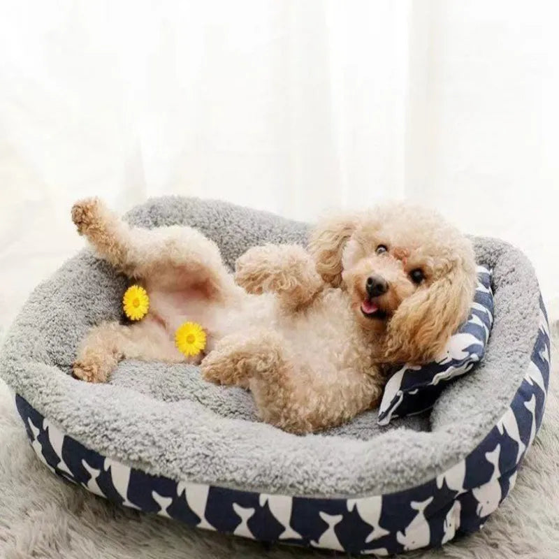 Mattress with Pillow Winter Warm Comfortable Sleeping Mat for Pet