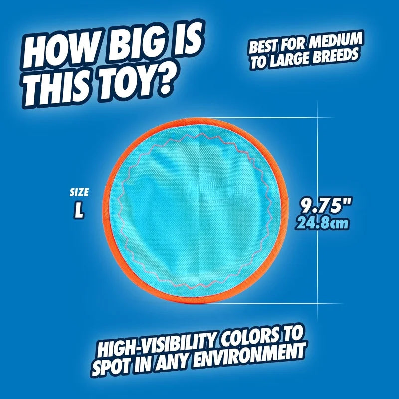 Flying Disc Dog Floating Flyer Durable Nylon