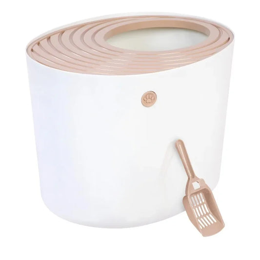 Kitty Litter Pan Litter Particle Catching Grooved Cover