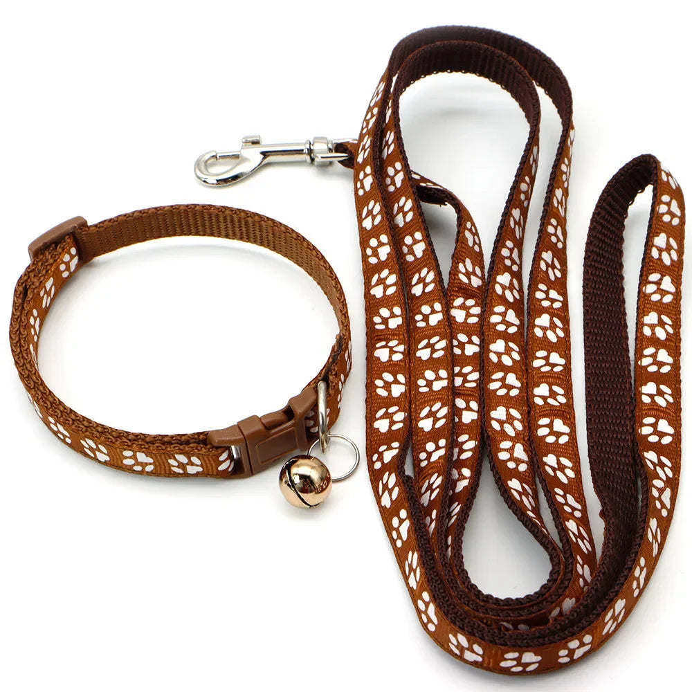 Leash Adjustable Collar Printed