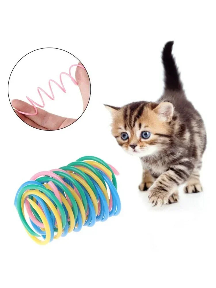 20pcs Cat Spiral Springs Interactive Toys