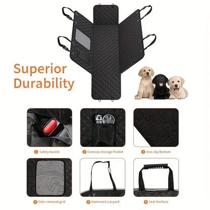 Heavy Duty Scratchproof Dog Back Seat Cover