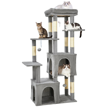 61" Heavy-Duty Multi-Level Cat Tree Oversized Perch